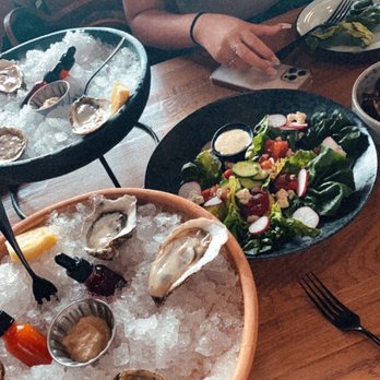 Plank Provisions - Iced Oysters* Bacon & Blue Cheese Salad - Seafood Near Me - Austin, Texas