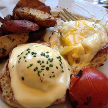 FIG Restaurant - Eggs Benedict $19.00 (Poached Eggs, Canadian Bacon, Hollandaise) - Bars Near Me - Santa Monica, California FIG Restaurant - Eggs Benedict $19.00 (Poached Eggs, Canadian Bacon, Hollandaise) - Bars Near Me - Santa Monica, California