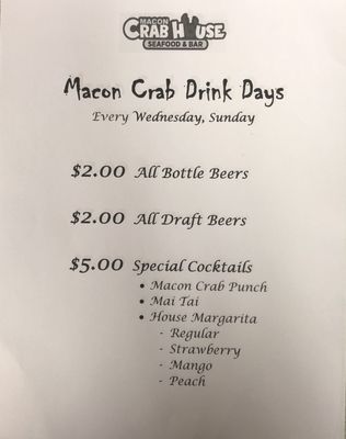 Menu photo 3 Macon Crab House Macon, GA