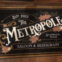 The Metropole Saloon and Restaurant - Welcome mat - established 2022 and we hope they're around for a long time!