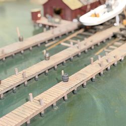 Deltaville Maritime Museum & Holly Point Nature Park - Neat diorama of a boat building workshop