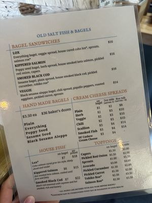 Menu photo 1 Old Salt Fish and Bagels Seattle, WA