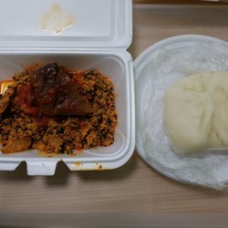 Toyin - Egusi w/ goat & fufu. My favorite in ATL