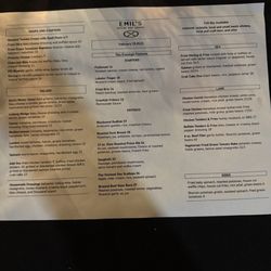 Dinner Menu