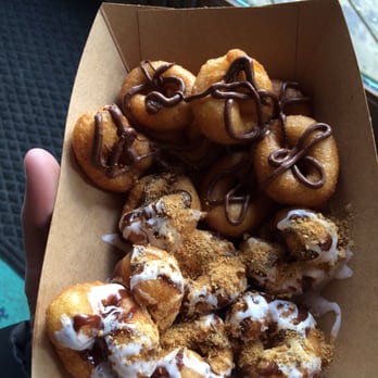 Sugar Lips Mini Donuts - Half are covered with Nutella. Half are covered with Smore's toppings. Divine! - Donuts Near Me - Copper Mountain, Colorado Sugar Lips Mini Donuts - Half are covered with Nutella. Half are covered with Smore's toppings. Divine! - Donuts Near Me - Copper Mountain, Colorado