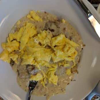 Perk Eatery - Their version of biscuits n gravy w eggs - Diners Near Me - Scottsdale, Arizona