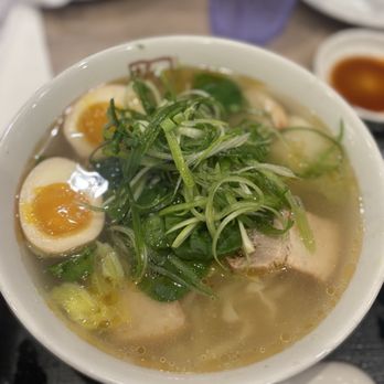 Kitakata Ramen Ban Nai - Green Chili Shio Ramen with seasoned egg - Ramen Near Me - Irvine, California Kitakata Ramen Ban Nai - Green Chili Shio Ramen with seasoned egg - Ramen Near Me - Irvine, California