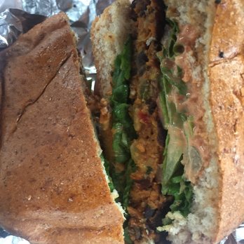 Sunshine's - Black bean burger - Juice Bars & Smoothies Near Me - Houston, Texas Sunshine's - Black bean burger - Juice Bars & Smoothies Near Me - Houston, Texas