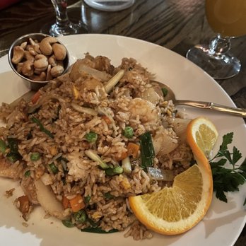 Nicky's Thai Kitchen - Pineapple Fried Rice with shrimp - Thai Near Me - Pittsburgh, Pennsylvania Nicky's Thai Kitchen - Pineapple Fried Rice with shrimp - Thai Near Me - Pittsburgh, Pennsylvania