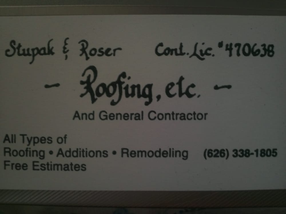Slide of Stupak and Roser Roofing