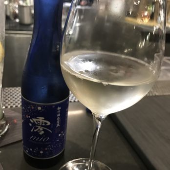 Basalt - Sparkling sake...soo good! - New American Near Me - Honolulu, Hawaii