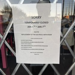 Hotties World - Closed per this note. No mention online. God forbid they take two minutes to update their hours online.