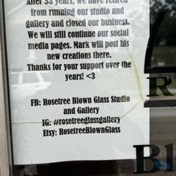 Rosetree Glass Studio - Sadly, this business is permanently closed.