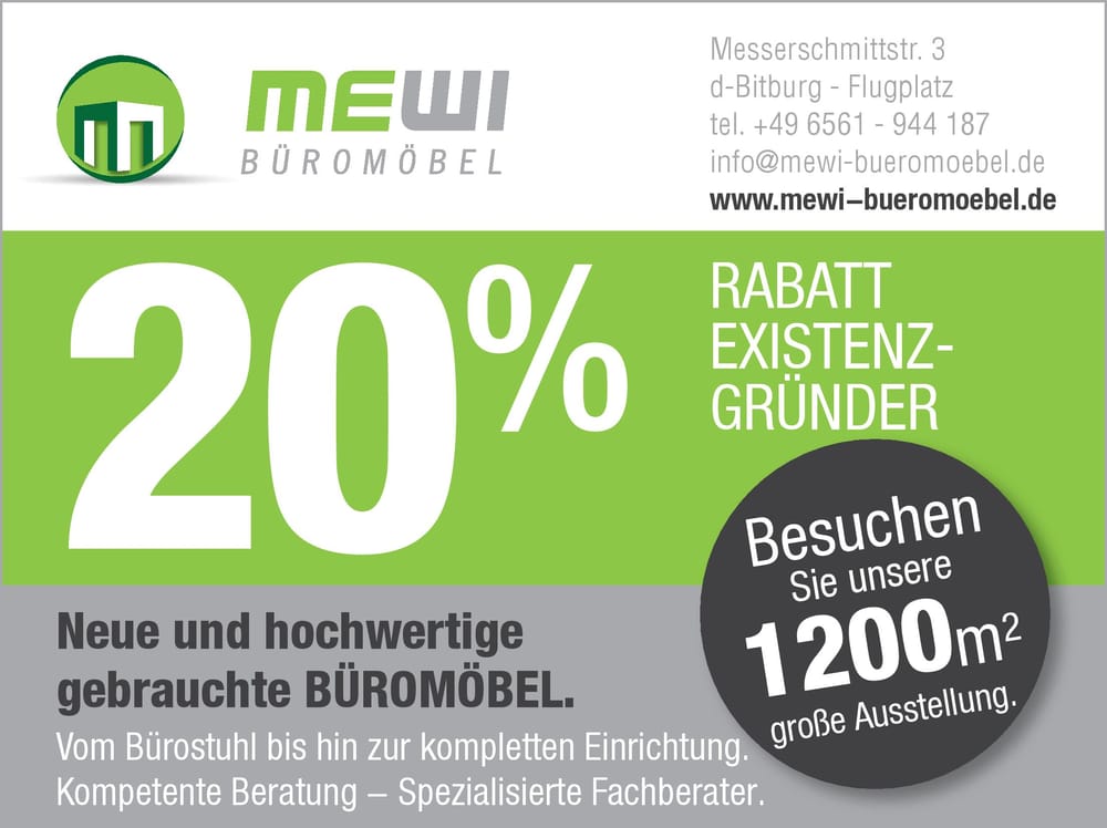 MEWI BÜROMÖBEL Messerschmittstr. 3, Bitburg, RheinlandPfalz, Germany