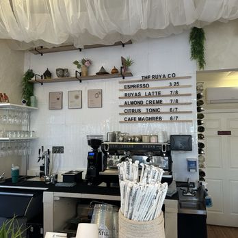 Ruya - Menu on the wall - Coffee & Tea Near Me - St. Petersburg, Florida Ruya - Menu on the wall - Coffee & Tea Near Me - St. Petersburg, Florida