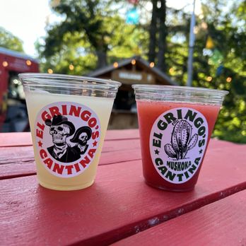 El Gringo’s Cantina - two drinks on a picnic table - Mexican Near Me - Torrance, Ontario El Gringo’s Cantina - two drinks on a picnic table - Mexican Near Me - Torrance, Ontario
