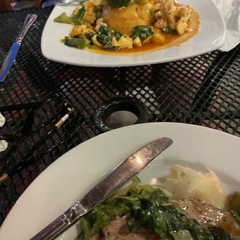 Bananas - Chicken mofongo in the back, ahi steak in front! Both amazing - Burgers Near Me - Vieques, Puerto Rico Bananas - Chicken mofongo in the back, ahi steak in front! Both amazing - Burgers Near Me - Vieques, Puerto Rico