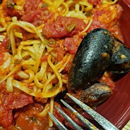 Fettuccine and seafood Fettuccine and seafood