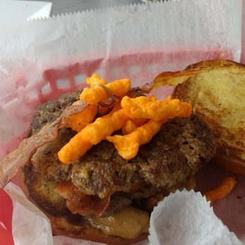 Beth's Burger Bar - Cheeto bacon peanut butter burger! - American Near Me - Orlando, Florida Beth's Burger Bar - Cheeto bacon peanut butter burger! - American Near Me - Orlando, Florida