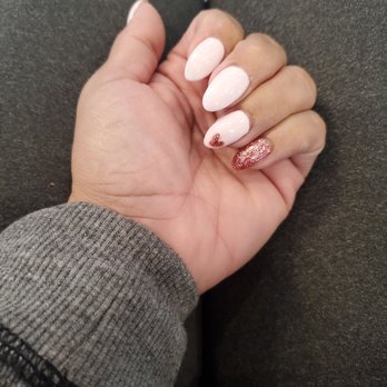 La Brea Nails - Although I was hesitant on that pinky nail, I'm glad Jimmy talked me into it. It completes my Valentine's Day nails perfectly! - Nail Salons Near Me - Fullerton, California La Brea Nails - Although I was hesitant on that pinky nail, I'm glad Jimmy talked me into it. It completes my Valentine's Day nails perfectly! - Nail Salons Near Me - Fullerton, California