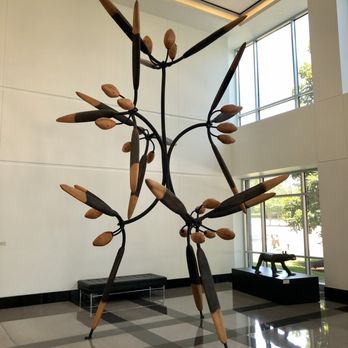 Texas Sculpture Garden - James Surls, Texas & Colorado: Three and Three and Seven Flowers, 1999 - pine, poplar, steel! (seen: 06/16/21) - Parks Near Me - Frisco, Texas