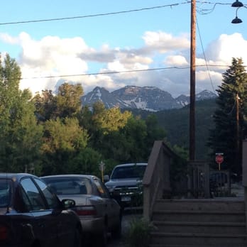 Colorado Boy Pub & Brewery - View from our outdoor table. - Pizza Near Me - Ridgway, Colorado Colorado Boy Pub & Brewery - View from our outdoor table. - Pizza Near Me - Ridgway, Colorado