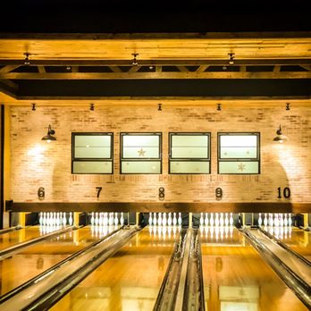Bowl & Barrel - a bowling alley at night - Bowling Near Me - Houston, Texas