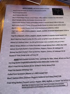 Menu photo 4 Harlym Blue’Z Richmond, VA
