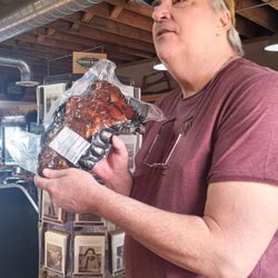 Ernie's Quality Meats and Wine - Guess what he's having tomorow?
