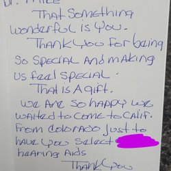 Johnson & Johnson Hearing Aid Center - We love our people, they don't mind to travel and visit our office for their hearing needs.