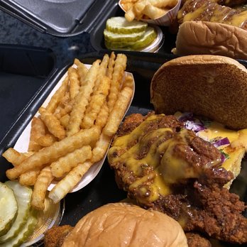 Dave's Hot Chicken - Dave's #2 2 Sliders w/ Fries - Chicken Shop Near Me - Columbus, Ohio Dave's Hot Chicken - Dave's #2 2 Sliders w/ Fries - Chicken Shop Near Me - Columbus, Ohio