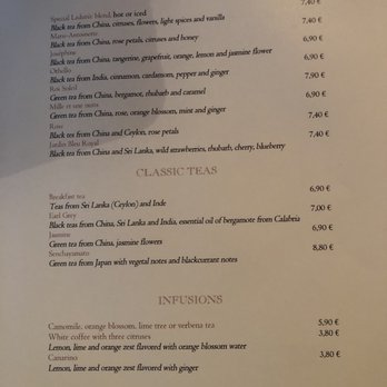 Ladurée - English Drink Menu - Tea Rooms Near Me - Paris, 75