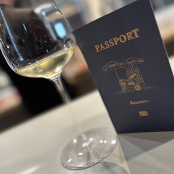Counter- - Complimentary wine and the passport/menu for the night. - New American Near Me - Charlotte, North Carolina