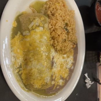 Mi Guadalajara - Enchilada one item combo with rice and beans - Mexican Near Me - Escondido, California