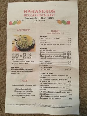 Menu photo 8 Habaneros Coldwater, MS