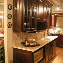 K Kitchens and Granite - Armstrong "Mancave" Display with granite countertops