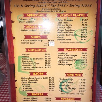 El Buen Pescador - Menu as if 10-14-17 - Seafood Near Me - Port Isabel, Texas El Buen Pescador - Menu as if 10-14-17 - Seafood Near Me - Port Isabel, Texas