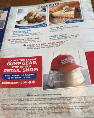 Menu photo 6 Bubba Gump Shrimp Monterey, CA