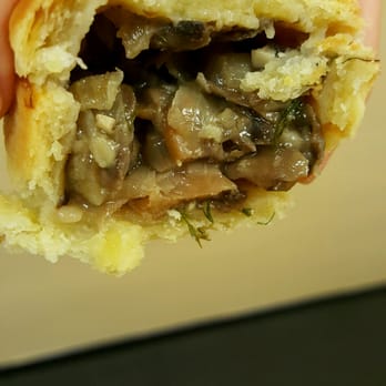 Padoca Bakery - mushroom filling in empadinha - Coffee & Tea Near Me - New York, New York Padoca Bakery - mushroom filling in empadinha - Coffee & Tea Near Me - New York, New York