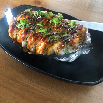 Blue Sushi - Baked salmon roll must try very tasty - Japanese Near Me - Wasco, California