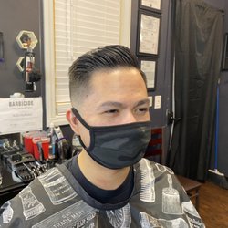 Hideaway Barber Suite - You can still see the smiles through the mask!