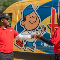 Harris Plumbing, Heating, Air & Electrical - Harris Plumbing techs to install a water heater in New Jersey