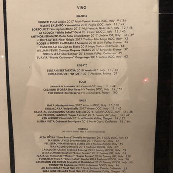 Sal's Trattoria - Vine list - Italian Near Me - Chicago, Illinois Sal's Trattoria - Vine list - Italian Near Me - Chicago, Illinois