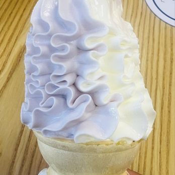 Frostea - Taro and vanilla twist $2 - Desserts Near Me - Taylorsville, Utah