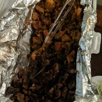 Backyard Taco - Half steal half chicken mind you we are six tacos already.... Lots of meat!! This is from the family taco meal - Tacos Near Me - Gilbert, Arizona Backyard Taco - Half steal half chicken mind you we are six tacos already.... Lots of meat!! This is from the family taco meal - Tacos Near Me - Gilbert, Arizona