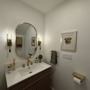 Cam Cooke Designs - Powder bath - Interior Design Near Me - Palm Springs, California Cam Cooke Designs - Powder bath - Interior Design Near Me - Palm Springs, California