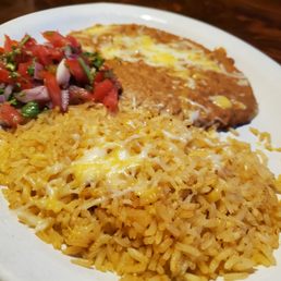 Rice beans & pico Rice beans & pico