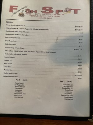 Menu photo 2 The Fish Spot Texas City, TX Menu photo 2 The Fish Spot Texas City, TX