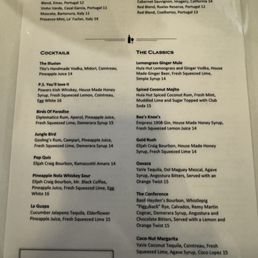 Wine/Cocktail Menu