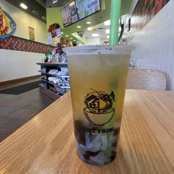 Poke Bowl - My lychee green tea w boba, aloe, and jelly - Poke Near Me - Abingdon, Maryland Poke Bowl - My lychee green tea w boba, aloe, and jelly - Poke Near Me - Abingdon, Maryland